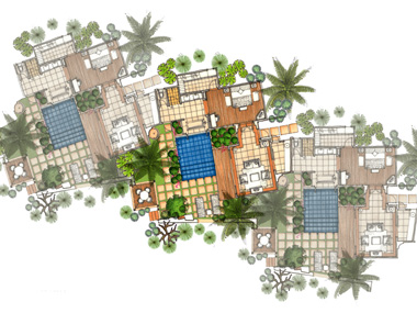 Ile Maurice Villas Beau Rivage - plan villa Ocean
