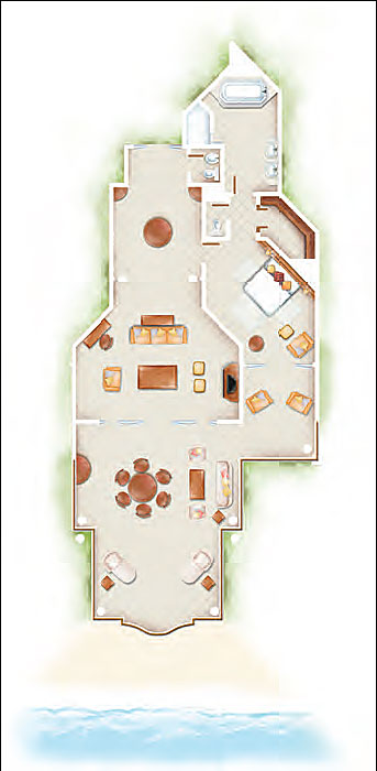 plan suite Penthouse Royal Palm Beachcomber
