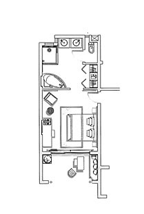 plan chambre Standard - Hotel Tamassa Ile Maurice