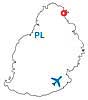 hotel Ziwa Attitude - localisation sur carte Ile Maurice